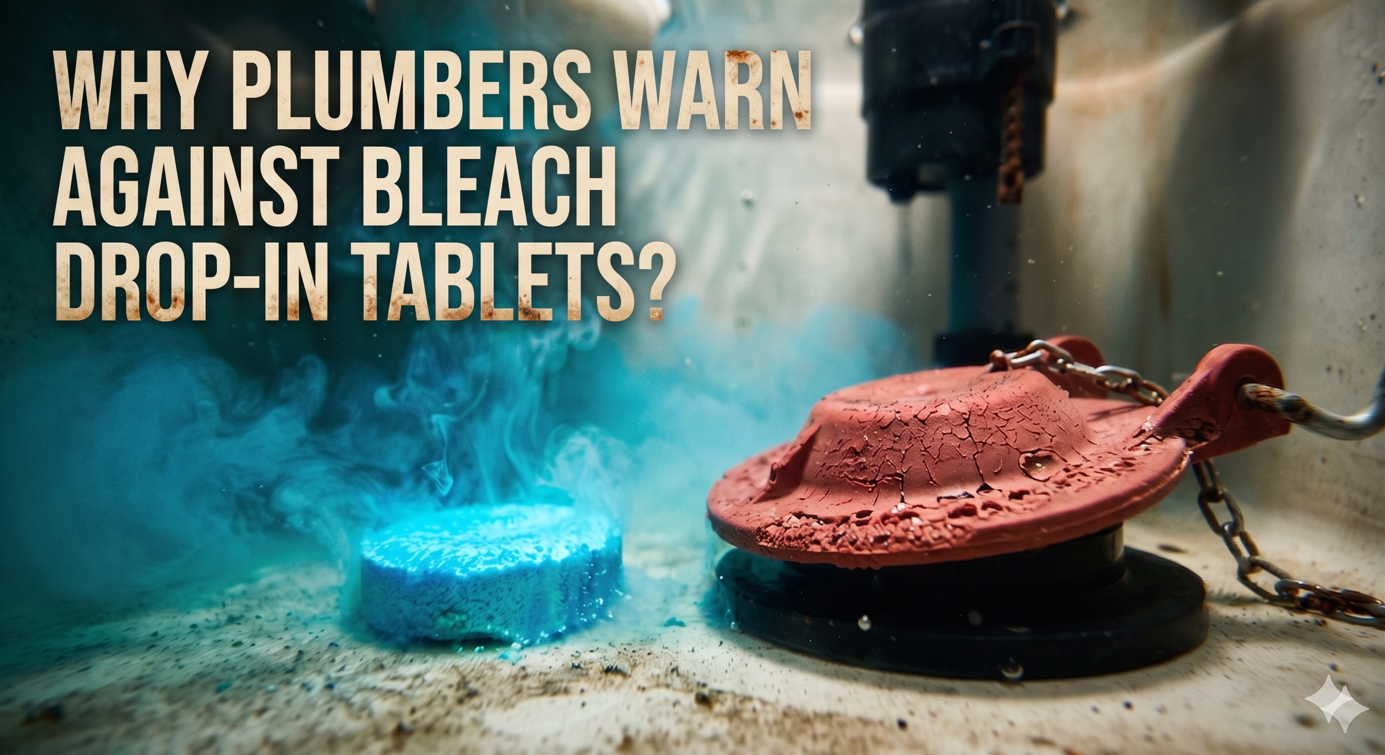 Why plumbers warn against bleach drop-in tablets