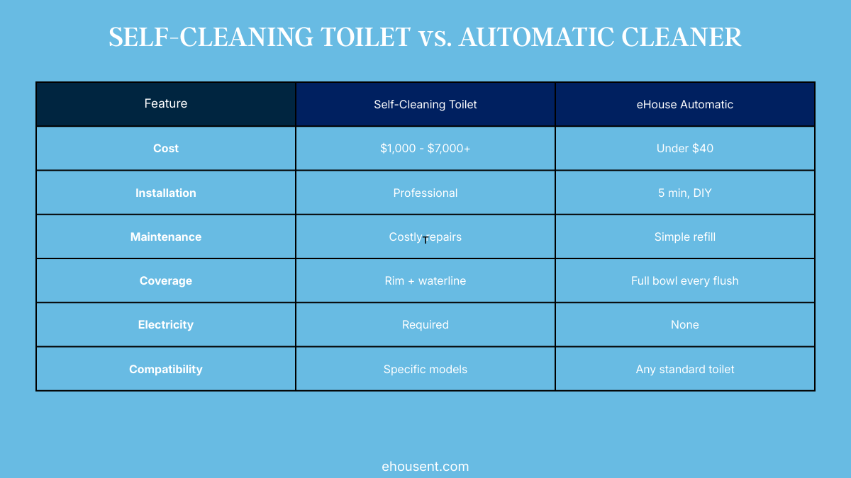 Self-Cleaning Toilets vs. Automatic Cleaners: What Works?