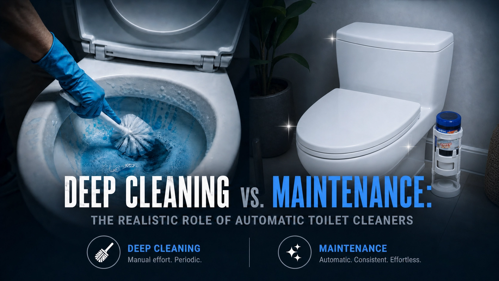 Do automatic toilet cleaners replace scrubbing? A realistic answer