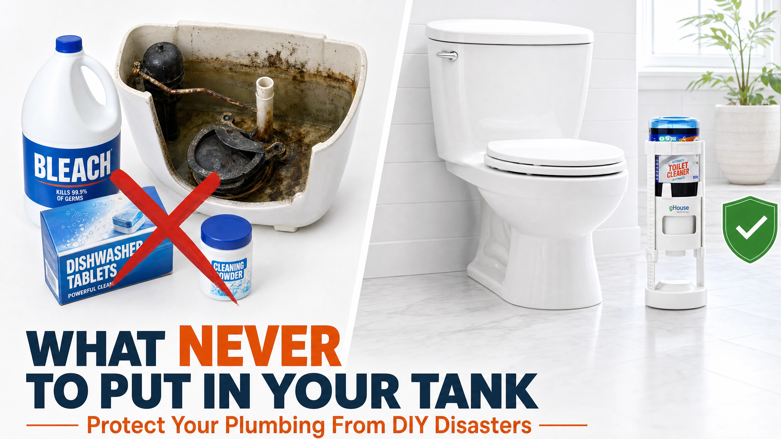 What you should never put inside a toilet tank