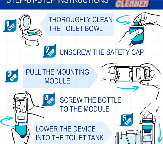 Refill Bottle For Automatic Toilet Bowl Cleaner – 350ml